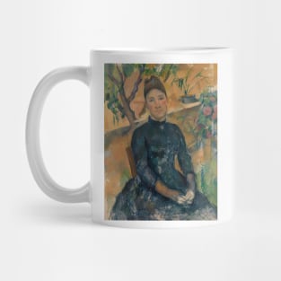 Madame Cezanne (Hortense Fiquet, 1850-1922) in the Conservatory by Paul Cezanne Mug